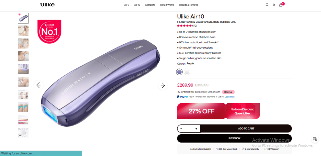 Best ulike Spa & Personal Grooming Consumer Electronics